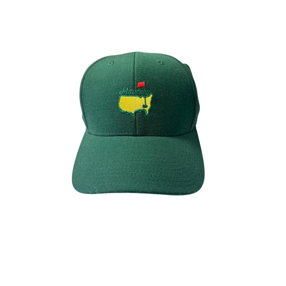 Vintage 90s Masters Golf Hat Crow’s Nest Collection Fitted 7 3/8 Wool Augusta
